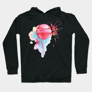 Watercolor Lollipop Sucker Hoodie